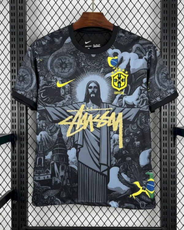Camiseta Brasil Cristo Redentor x Stussy